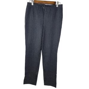 J. Jill slacks pants trousers women's medium (see notes) gray checked on black